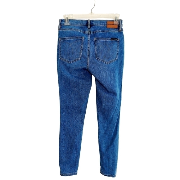 Calvin Klein Repreve Jeans Sz 6 / 28 Womens Blue Stretch Denim Mid Rise Skinny - Picture 3 of 12